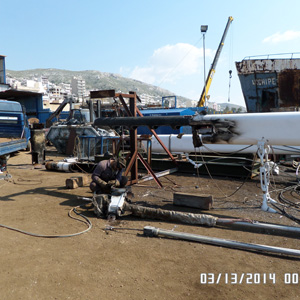 Επισκευή πλοίου πανοραμα αλπουρα  