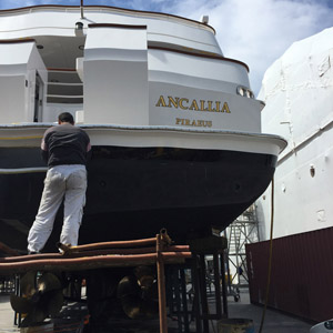 Επισκευή πλοίου Ancallia  